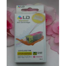 LD Printer Ink Magenta LD-CL1221M For Canon Pixma Printers / Chip Sealed iP3600+